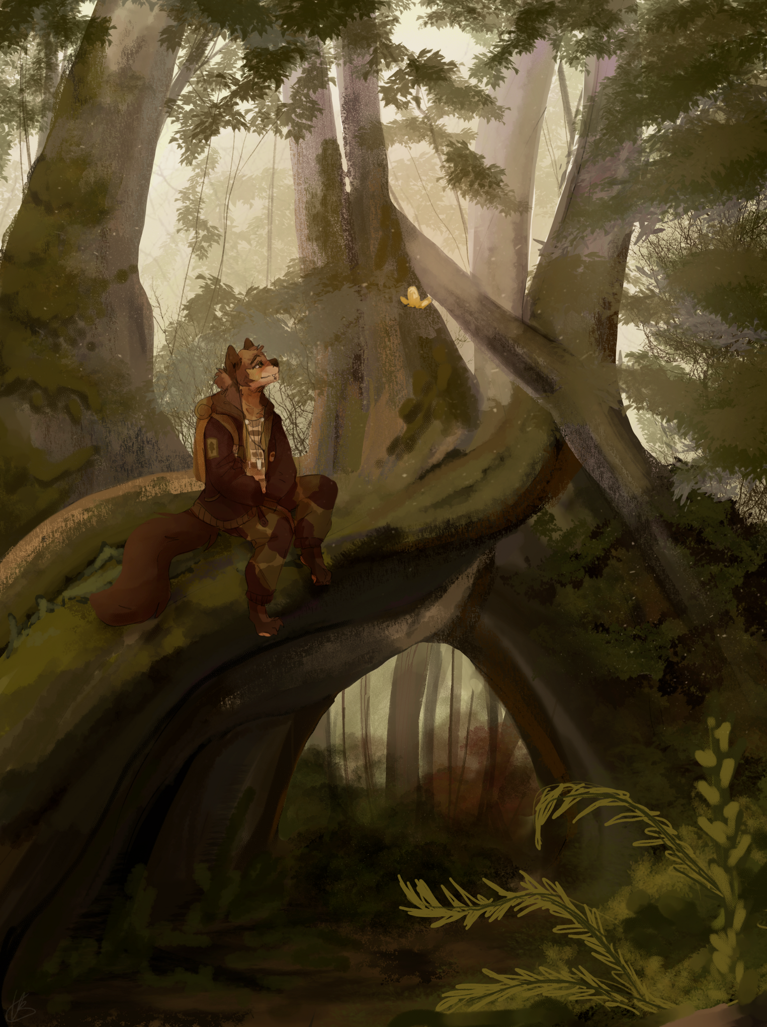 A piece of personal work to honor a character design made for me by a friend.