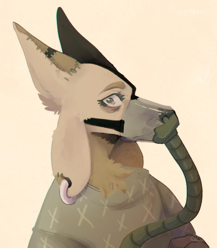 A piece created as part of an Art Trade with a friend.